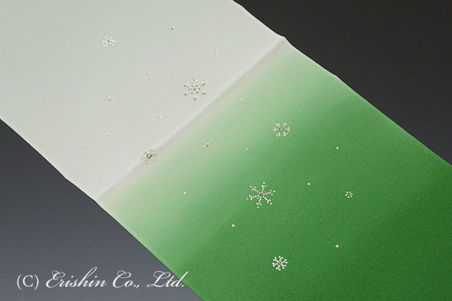 帯揚げ(雪の結晶)