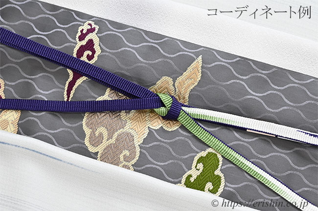 綾竹組帯締め(三色暈かし)