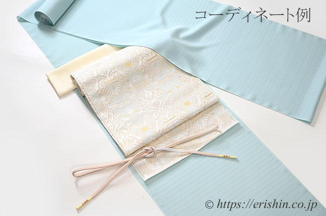九寸織名古屋帯（欧風装飾文）[夏・単衣向]織楽浅野『着物・呉服えり新』
