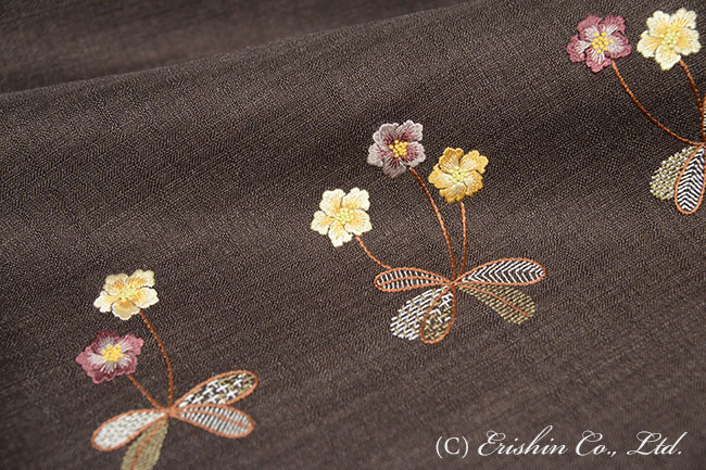 更紗小花の刺繍