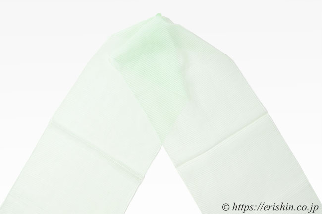 帯揚げ(与謝野本麻/薄緑・絽)