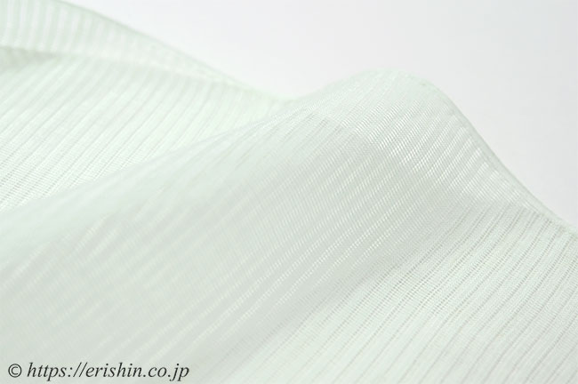 絽帯揚げ(与謝野本麻/薄緑・絽)