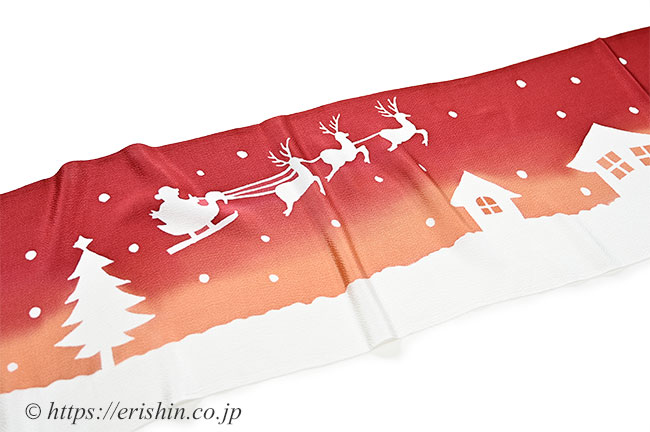 帯揚げ(クリスマス)